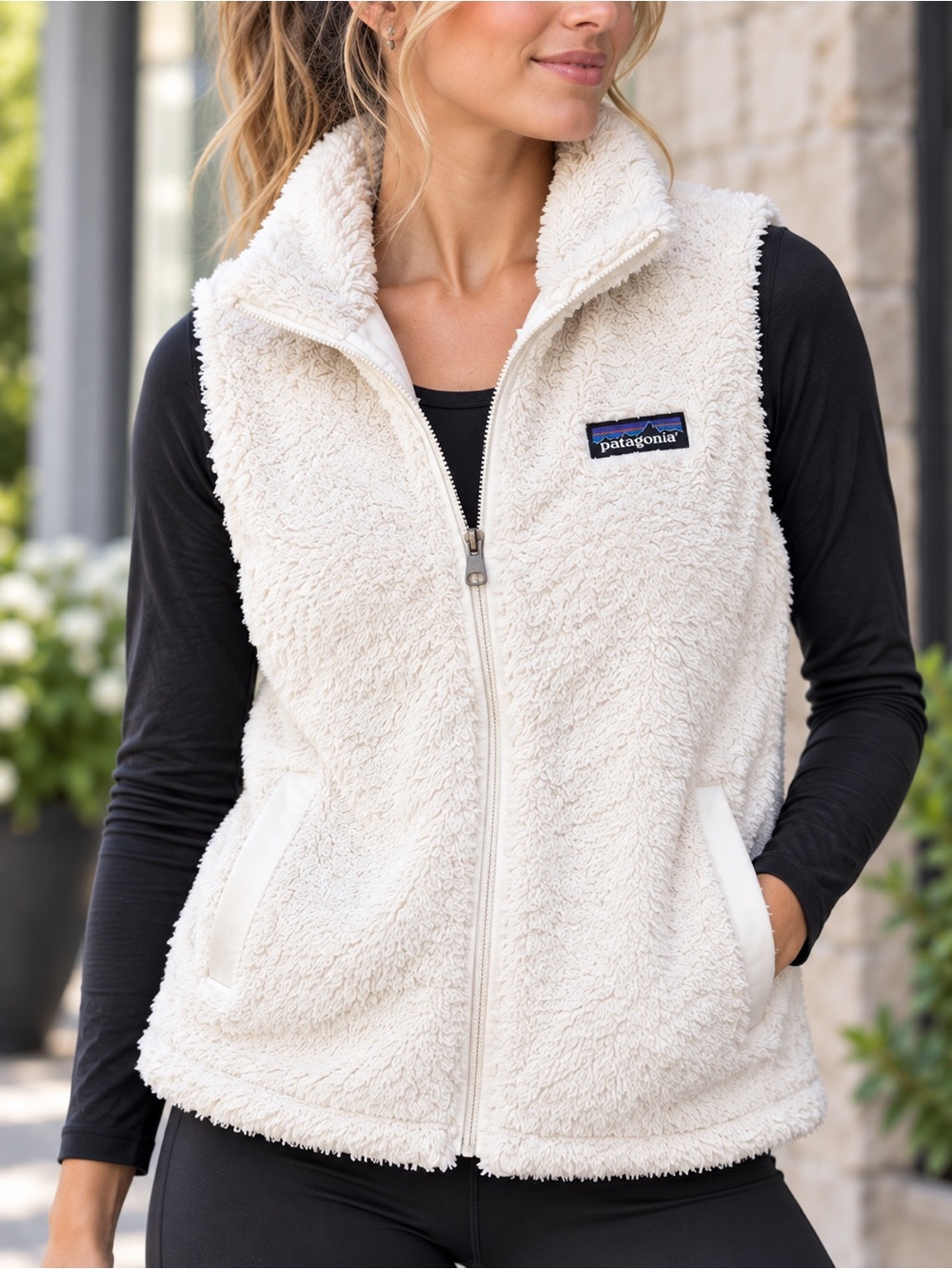 Patagonia Women's Cream Sherpa Fleece Vest